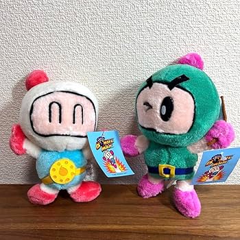 Amazon.co.jp: スーパーボンバーマン ぬいぐるみ 2個セット